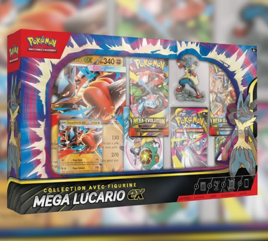 Coffret Pokémon Collection Avec Figurine Méga-Lucario ex